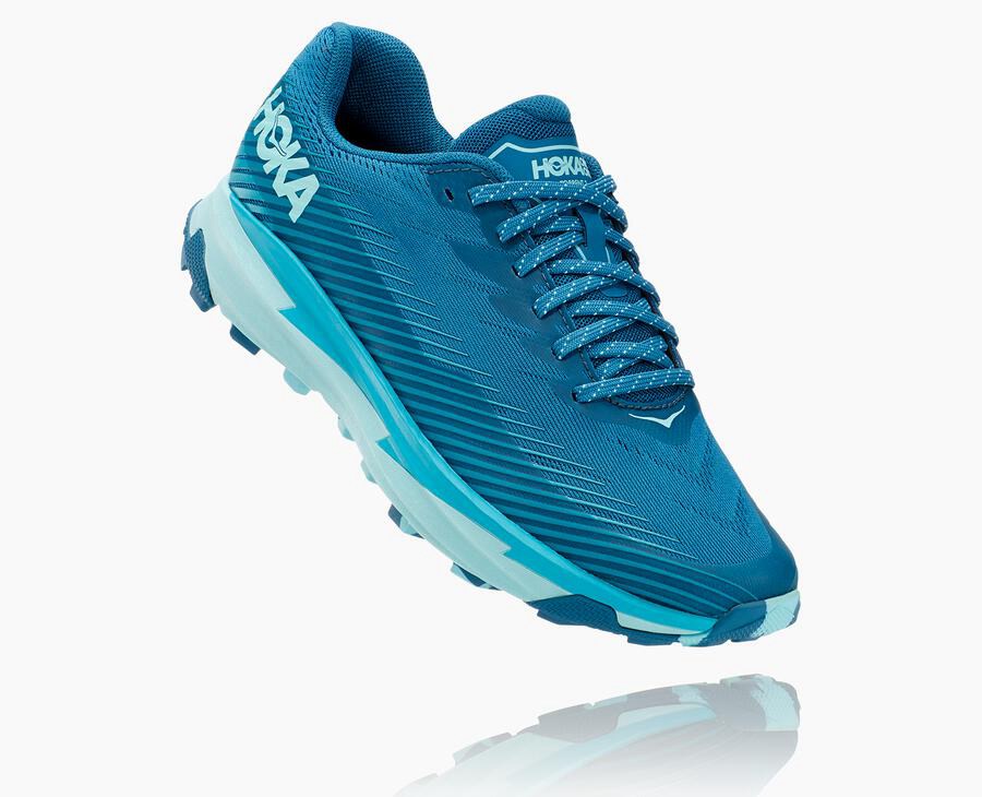 Hoka One One Trainers Womens Blue - Torrent 2 - 08536RJDL